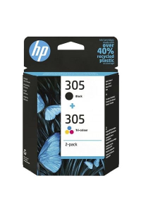 HP Tříbarevná / černá originální inkoustová kazeta 305, dvojbalení Obrázok pre HP Tříbarevná / černá originální inkoustová kazeta 305, dvojbalení