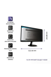 Qoltec 51058 Privacy filter 23.6 Obrázok pre Qoltec 51058 Privacy filter 23.6
