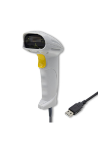 Qoltec 50877 Laserový skener 1D | USB | Bílý Obrázok pre Qoltec 50877 Laserový skener 1D | USB | Bílý