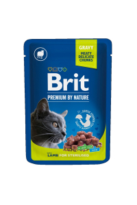 BRIT Premium by nature Sterilised Lamb - mokré krmivo pro kočky - 100g Obrázok pre BRIT Premium by nature Sterilised Lamb - mokré krmivo pro kočky - 100g