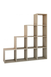 Topeshop STEP SONOMA 4X4 knihovna do obývacího pokoje Obrázok pre Topeshop STEP SONOMA 4X4 knihovna do obývacího pokoje