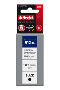 Obrázok pre Activejet AH-912BRX inkoust pro tiskárny HP, Náhradní inkoust HP 912XL 3YL84AE; Premium; 1100 stran; černý