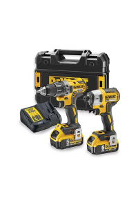 DeWALT DCK268P2T-QW akumulátorový/nárazový šroubovák černý, žlutý Obrázok pre DeWALT DCK268P2T-QW akumulátorový/nárazový šroubovák černý, žlutý