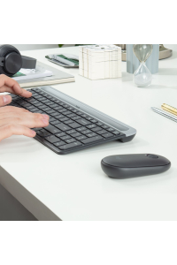 Obrázok pre Logitech 920-009204 klávesnice Obsahuje myš Univerzální RF bezdrátový QWERTY US Mezinárodní Grafit