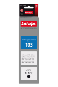 Obrázok pre Activejet AE-103Bk (náhradní inkoust Epson 103 C13T00S14A; Supreme; 70 ml; černý)