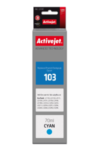Obrázok pre Activejet AE-103C (náhradní inkoust Epson 103 C13T00S24A; Supreme; 70 ml; modrý)