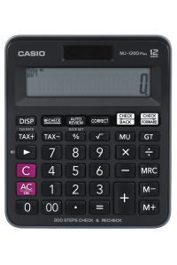 Casio MJ-120D Plus kalkulačka Desktop Jednoduchá kalkulačka Černá Obrázok pre Casio MJ-120D Plus kalkulačka Desktop Jednoduchá kalkulačka Černá