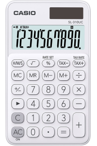 Casio SL-310UC-WE kalkulačka Kapsa Jednoduchá kalkulačka Bílá Obrázok pre Casio SL-310UC-WE kalkulačka Kapsa Jednoduchá kalkulačka Bílá