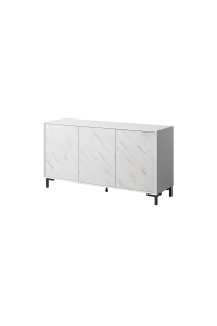 Obrázok pre 3D komoda MARMO 150x45x80,5 cm bílá mat/mramor bílá
