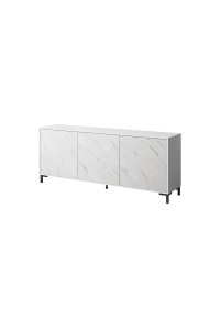 Obrázok pre 3D komoda MARMO 200x45x80,5 cm bílá mat/mramor bílá