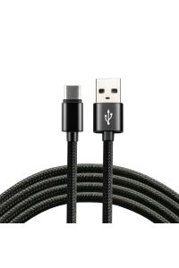 everActive USB-C kabel 1m - černý, opletený, podpora rychlého nabíjení, 3A - CBB-1CB Obrázok pre everActive USB-C kabel 1m - černý, opletený, podpora rychlého nabíjení, 3A - CBB-1CB