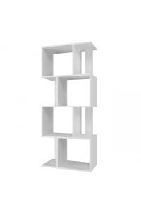 Regál FIESTA 4P 59,5x30x140 cm, bílý Obrázok pre Regál FIESTA 4P 59,5x30x140 cm, bílý