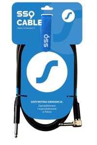 Obrázok pre SSQ JMPJMK4 SS-1469 Kabel Jack Mono - Jack Mono (Úhel 90 stupňů) 4 m  Černá