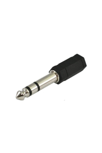 Obrázok pre SSQ HA1 SS-1820 Adaptér Jack Stereo 3,5 mm samice - Jack Stereo 6,3 mm samec Černá