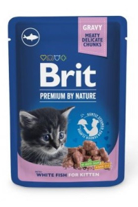 BRIT Premium by Nature Kitten White fish - mokré krmivo pro kočky - 100 g Obrázok pre BRIT Premium by Nature Kitten White fish - mokré krmivo pro kočky - 100 g