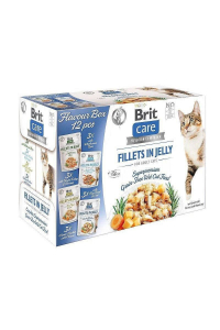 BRIT Care Fillets in Jelly Flavour Box - mokré krmivo pro kočky - 12 x 85g Obrázok pre BRIT Care Fillets in Jelly Flavour Box - mokré krmivo pro kočky - 12 x 85g