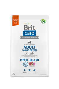 Obrázok pre BRIT Care Hypoallergenic Adult Large Breed Lamb  - suché krmivo pro psy - 3 kg