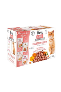 Obrázok pre BRIT Care Cat Adult Fillets in Gravy - mokré krmivo pro kočky - 12x 85g
