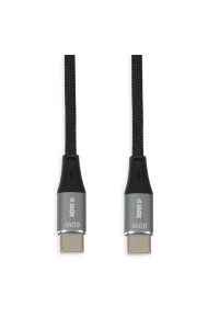 iBOX IKUTC USB-C kabel 60W 2m Černý Obrázok pre iBOX IKUTC USB-C kabel 60W 2m Černý