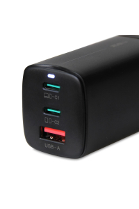 Obrázok pre iBOX C-65 Black, GaN 65W univerzální nabíječka