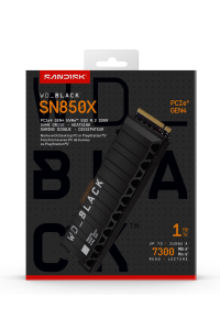 Obrázok pre Western Digital Black WD_BLACK SN850X NVMe 1 TB M.2 PCI Express 4.0