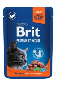 Obrázok pre BRIT Premium Cat Salmon Sterilised - mokré krmivo pro kočky - 100g