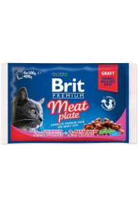 Obrázok pre BRIT Premium Cat Meat Plate - mokré krmivo pro kočky - 4x100g
