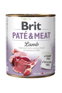 Obrázok pre BRIT Paté & Meat s jehněčím masem - mokré krmivo pro psy - 800 g