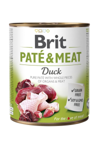 Obrázok pre BRIT Paté & Meat s kachnou - mokré krmivo pro psy - 800 g