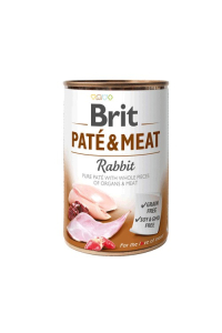 Obrázok pre BRIT PATÉ & MEAT s králíkem - mokré krmivo pro psy - konzerva - 400 g