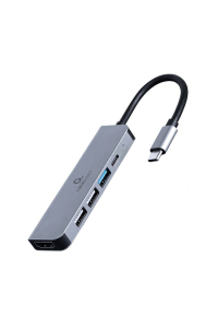 Obrázok pre Gembird A-CM-COMBO5-03 dokovací stanice/replikátor portů Kabel USB 3.2 Gen 1 (3.1 Gen 1) Type-C Stříbrná