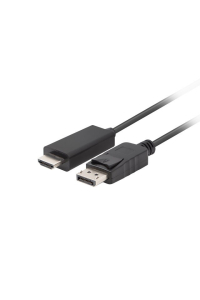 Obrázok pre Lanberg CA-DPHD-11CC-0010-BK kabelová redukce DisplayPort HDMI Černá