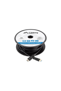 LANBERG KABEL HDMI M/M V2.1 40M 8K OPTICKÝ AOC Obrázok pre LANBERG KABEL HDMI M/M V2.1 40M 8K OPTICKÝ AOC