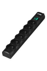 Ever OPTIMA 1.5m Černá 6 AC zásuvky / AC zásuvek 250 V 1,5 m Obrázok pre Ever OPTIMA 1.5m Černá 6 AC zásuvky / AC zásuvek 250 V 1,5 m