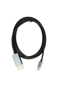 iBox ITVCDP4K adaptér k video kabelům 1,8 m USB typu C DisplayPort Černá Obrázok pre iBox ITVCDP4K adaptér k video kabelům 1,8 m USB typu C DisplayPort Černá