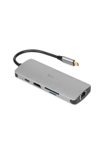 Obrázok pre iBox IUH3RJ4K rozbočovač rozhraní USB typu C 5000 Mbit/s Stříbrná