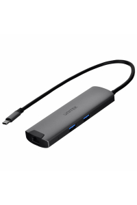 Obrázok pre Unitek H1112F aktivní HUB USB-C 5 Gbps, HDMI RJ-45 PD 100 W