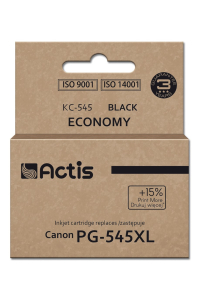 Actis Inkoust KH-303BKR pro tiskárny Canon, náhrada za Canon PG-545XL; Supreme; 15 ml; 207 stran; černý. Tiskne o 15 % více než originální zařízení. Obrázok pre Actis Inkoust KH-303BKR pro tiskárny Canon, náhrada za Canon PG-545XL; Supreme; 15 ml; 207 stran; černý. Tiskne o 15 % více než originální zařízení.