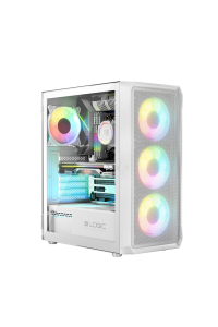 Logic PORTOS ARGB MINIDI skříň USB 3.0 Bílá Obrázok pre Logic PORTOS ARGB MINIDI skříň USB 3.0 Bílá