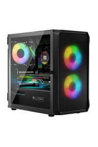 Obrázok pre Logic PORTOS ARGB MINI skříň USB 3.0 černá