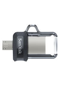 Obrázok pre SanDisk 173384 USB paměť 32 GB USB Type-A / Micro-USB Černá, Průhledná
