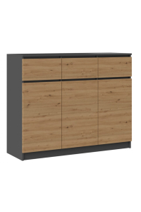 Obrázok pre 3D3S komoda 120x40x97 cm, antracit/artisan