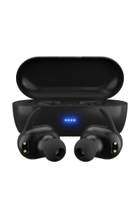 MAXELL MINI DUO Bezdrátová sluchátka do uší s nabíjecím pouzdrem Černá Obrázok pre MAXELL MINI DUO Bezdrátová sluchátka do uší s nabíjecím pouzdrem Černá