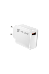 SÍŤOVÁ NABÍJEČKA NATEC RIBERA USB-A 18W BÍLÁ Obrázok pre SÍŤOVÁ NABÍJEČKA NATEC RIBERA USB-A 18W BÍLÁ