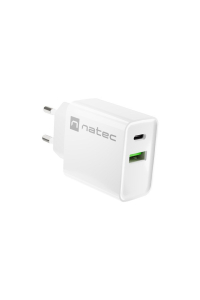 Obrázok pre NATEC SÍŤOVÁ NABÍJEČKA RIBERA USB-A+USB-C 20W PD