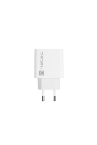 NATEC SÍŤOVÁ NABÍJEČKA RIBERA USB-C 20W PD BÍLÝ Obrázok pre NATEC SÍŤOVÁ NABÍJEČKA RIBERA USB-C 20W PD BÍLÝ