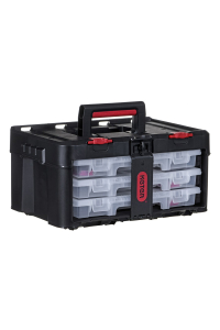 Obrázok pre Box na nářadí KETER Stack'N'Roll (17210831/253380) s 3 organizéry Černá