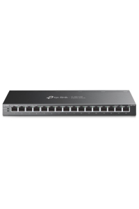 Obrázok pre TP-Link TL-SG116P síťový přepínač Nespravované Gigabit Ethernet (10/100/1000) Podpora napájení po Ethernetu (PoE) Černá