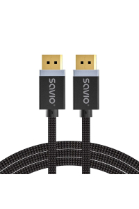 Obrázok pre SAVIO DISPLAYPORT (M) - KABEL DISPLAYPORT (M), V1.4, 3 m, CL-176