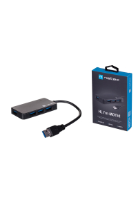 Obrázok pre NATEC Hub USB 3.0 Moth (4 porty, černý)